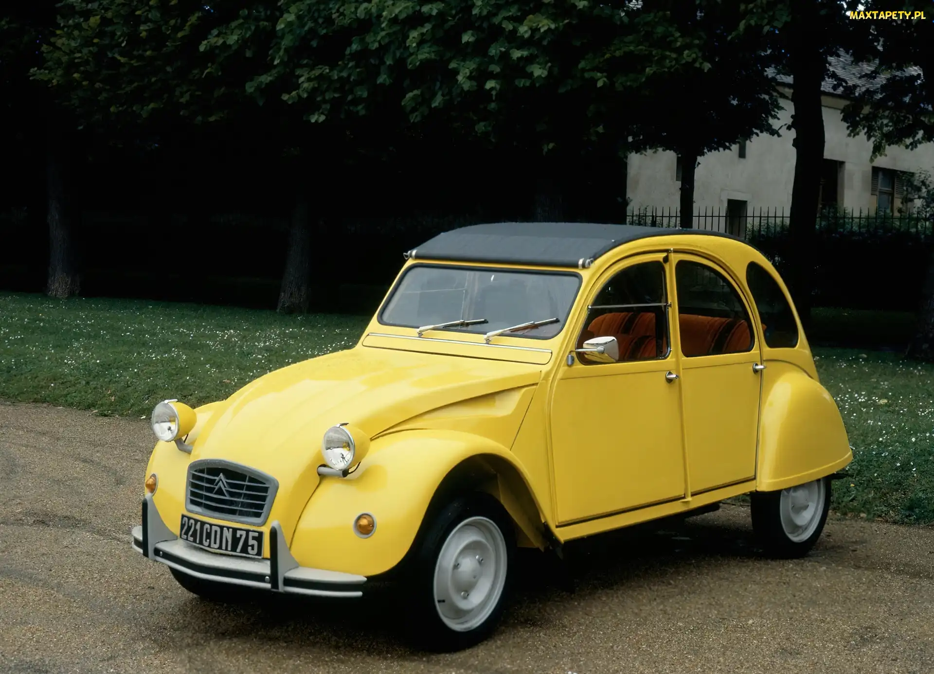 Citroen 2CV Special, Zabytkowy, Żółty