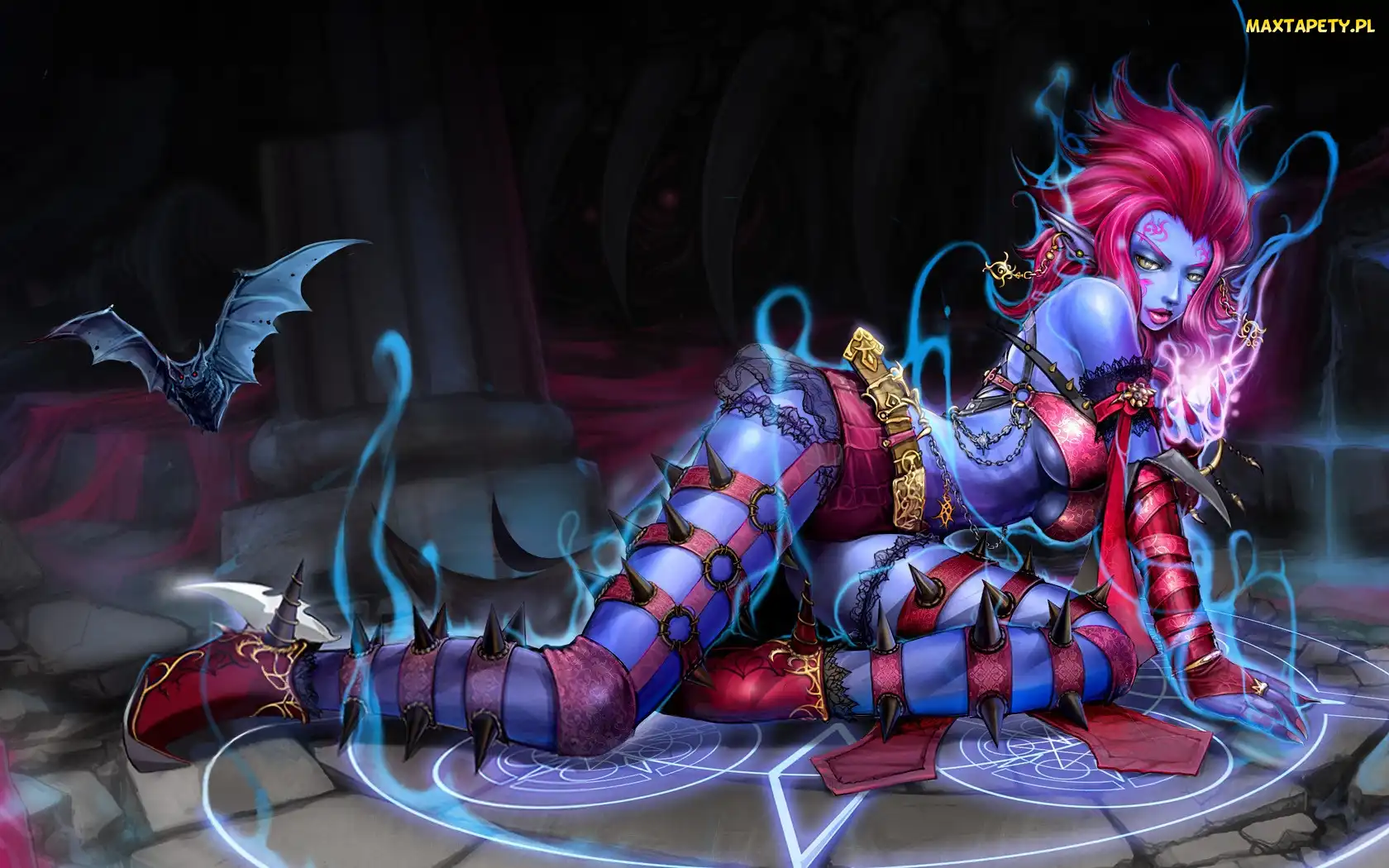 Demon, Nietoperz, Kobieta