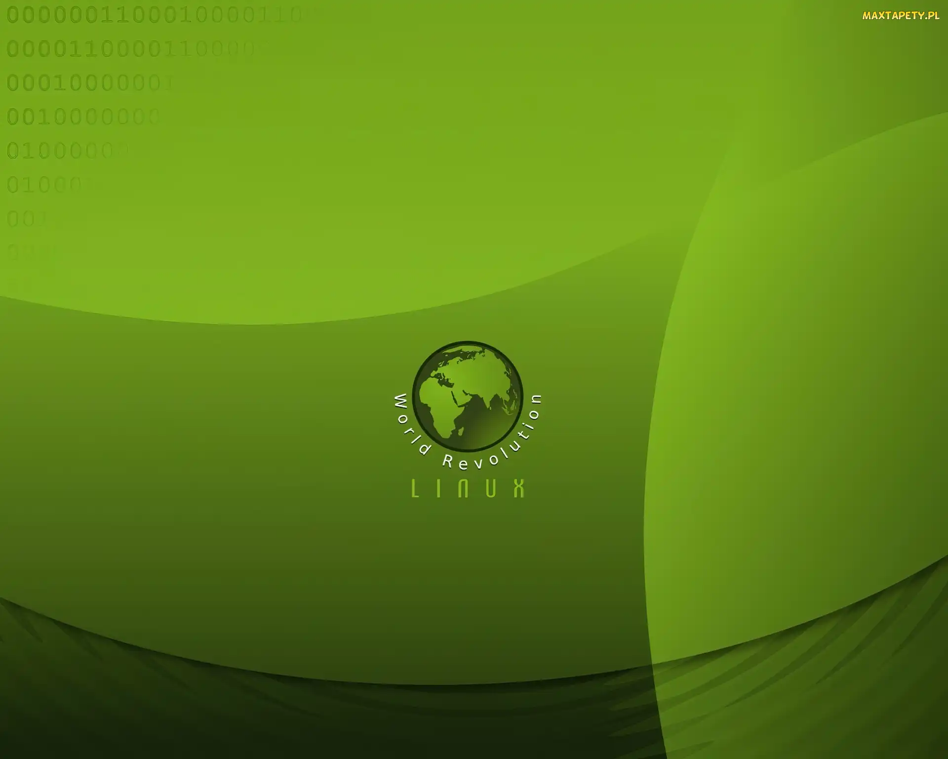 Tło, Zielone, Linux, Świat