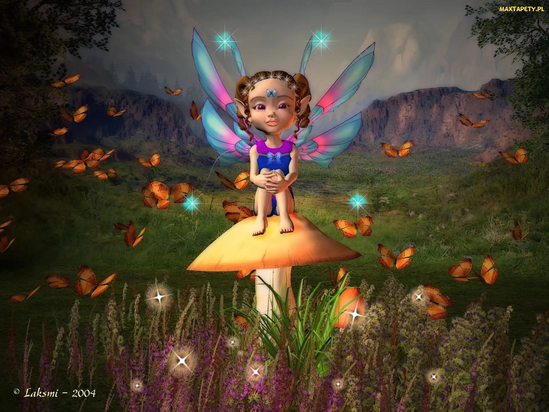 3D, Łąka, Mały, Elf