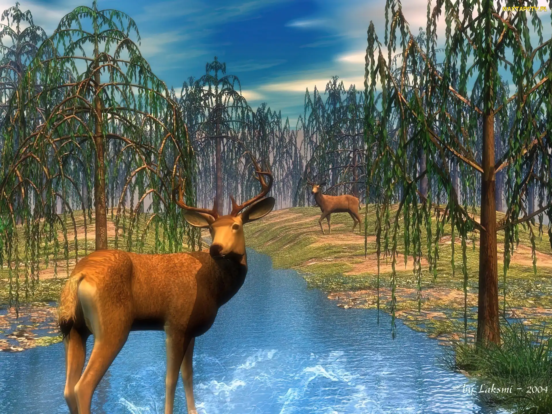 Las, 3D, Jelenie