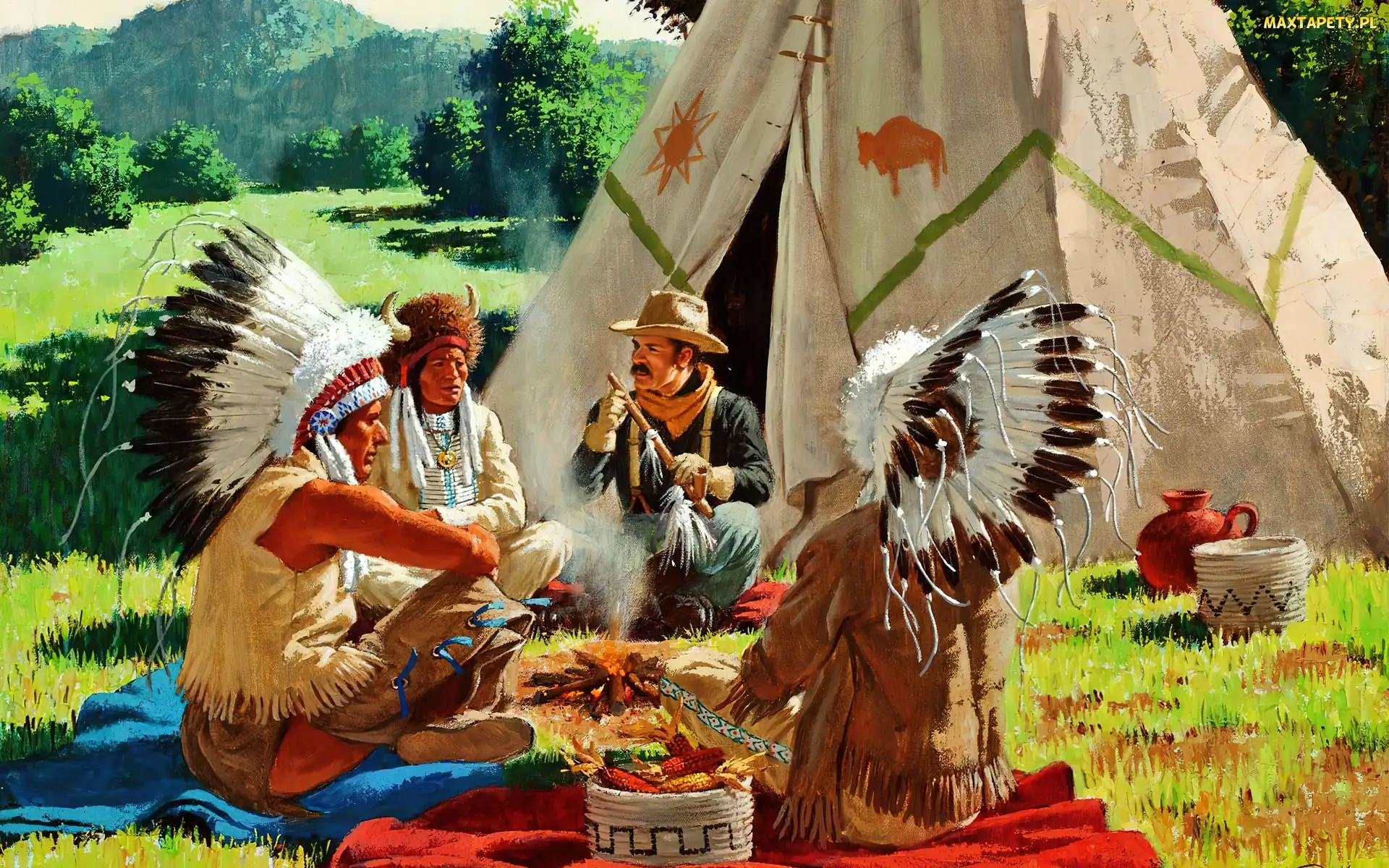 Wigwam, Polana, Indianie