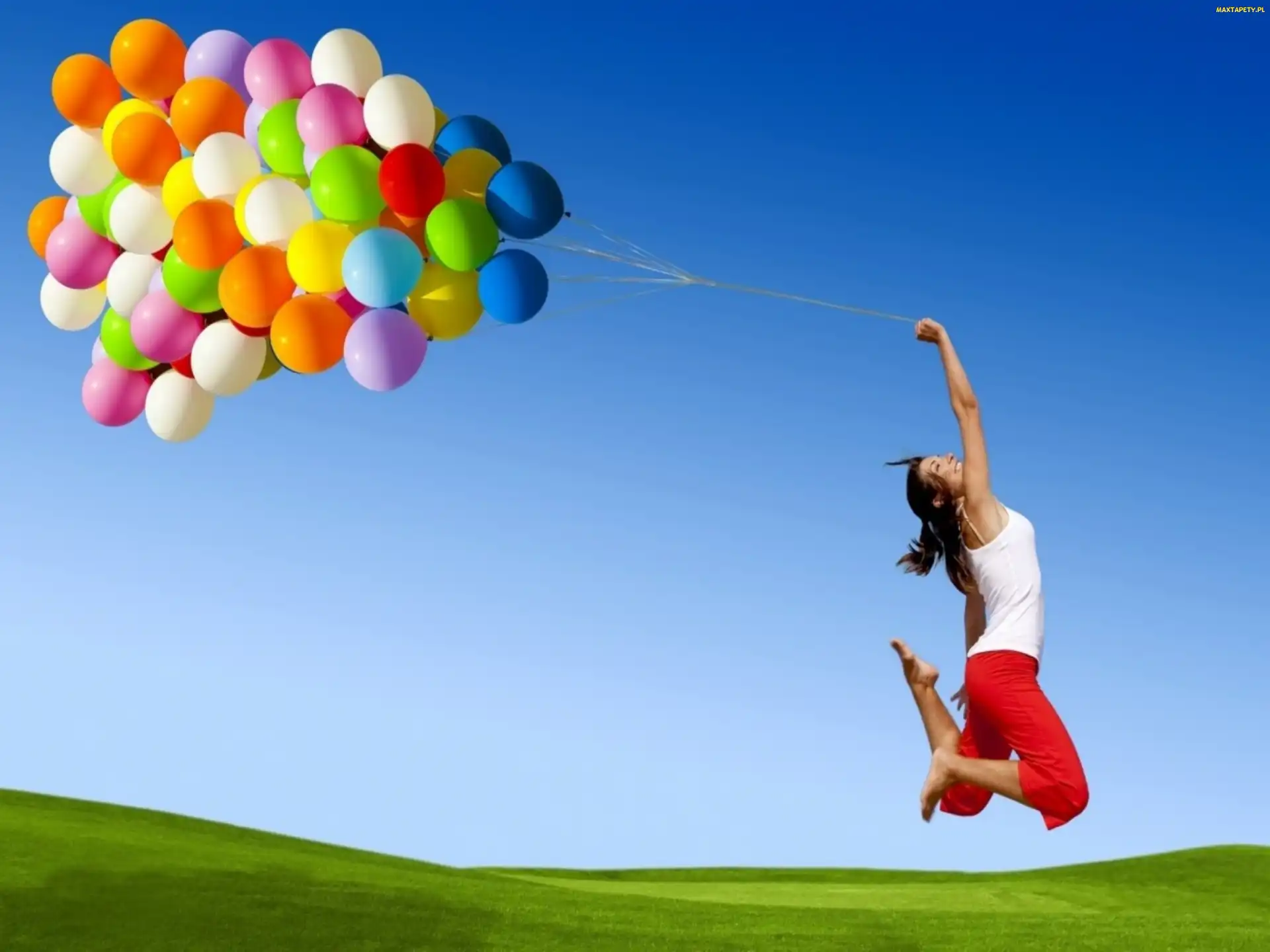 Kobieta, Balony
