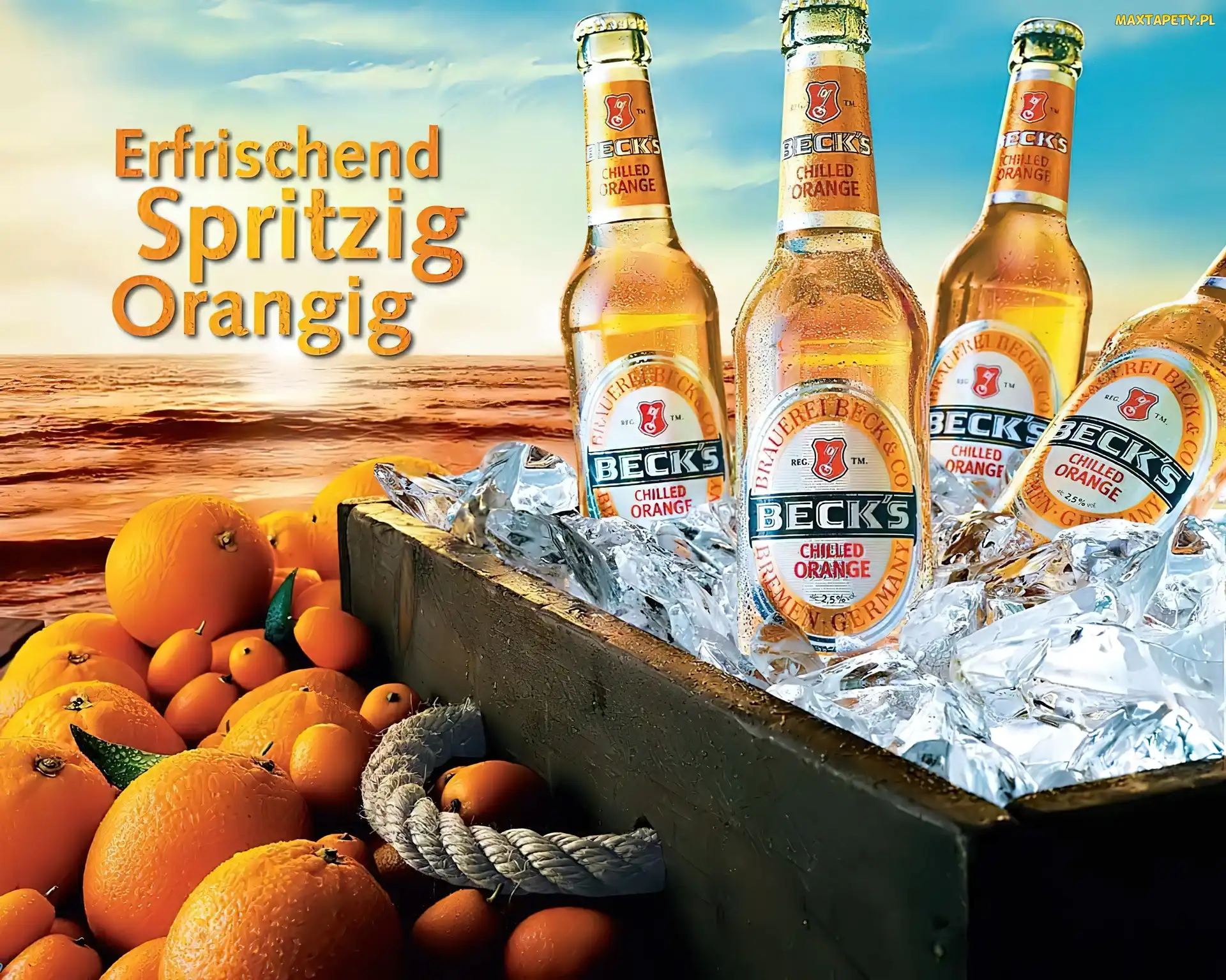 Pomarańczowe, Becks, Piwo