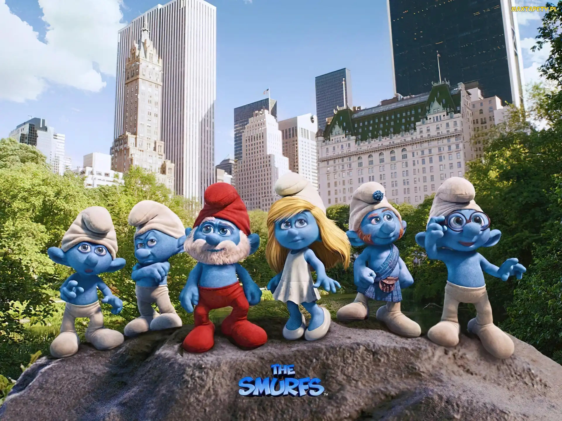 Miasto, 3D, Smerfy, The Smurfs