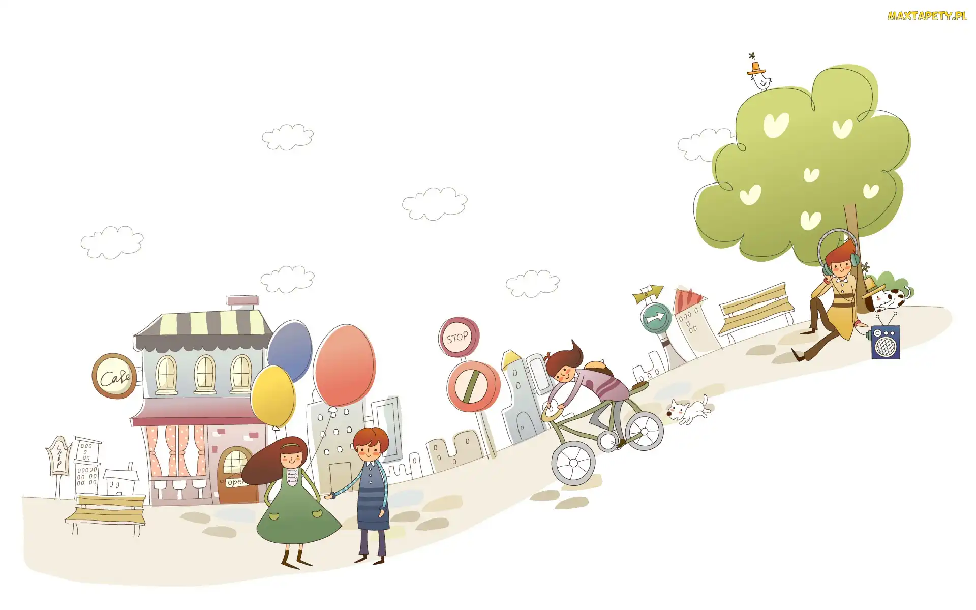 Balony, Spacer, Para