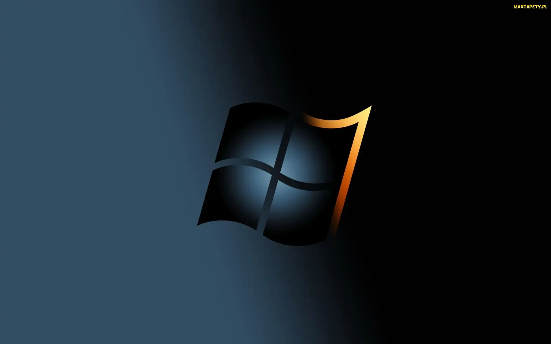 Tło, Seven, Windows, Logo, Ciemne