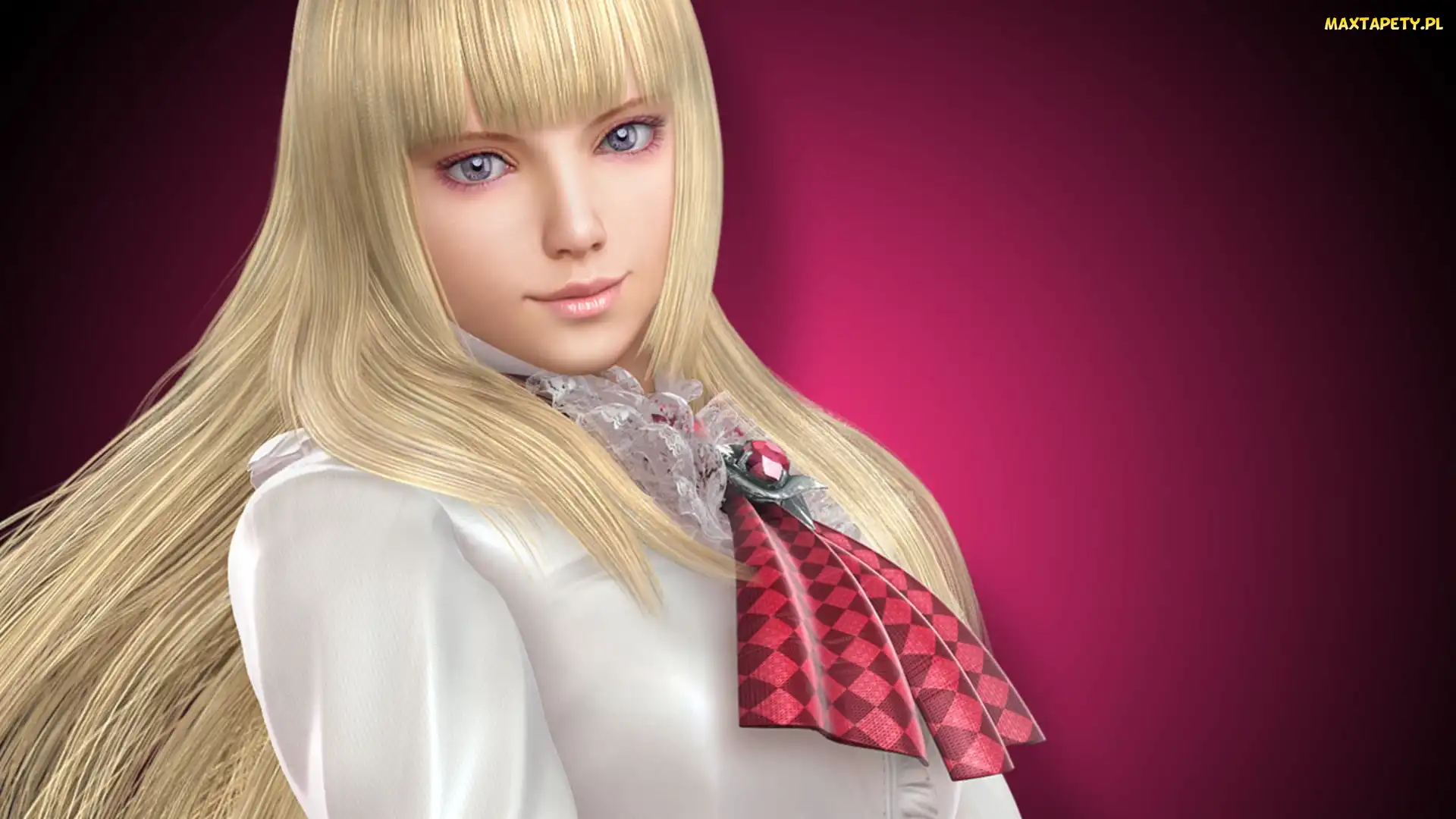 Żabot, Broszka, Lili, Kobieta, Tekken 6, Róż