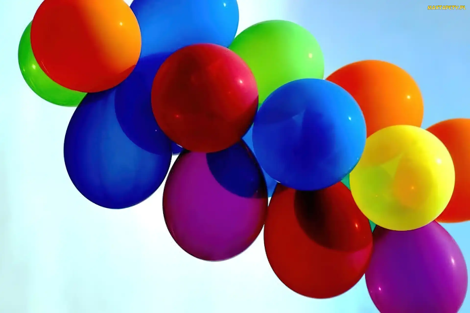Kolorowe, Urodziny, Balony