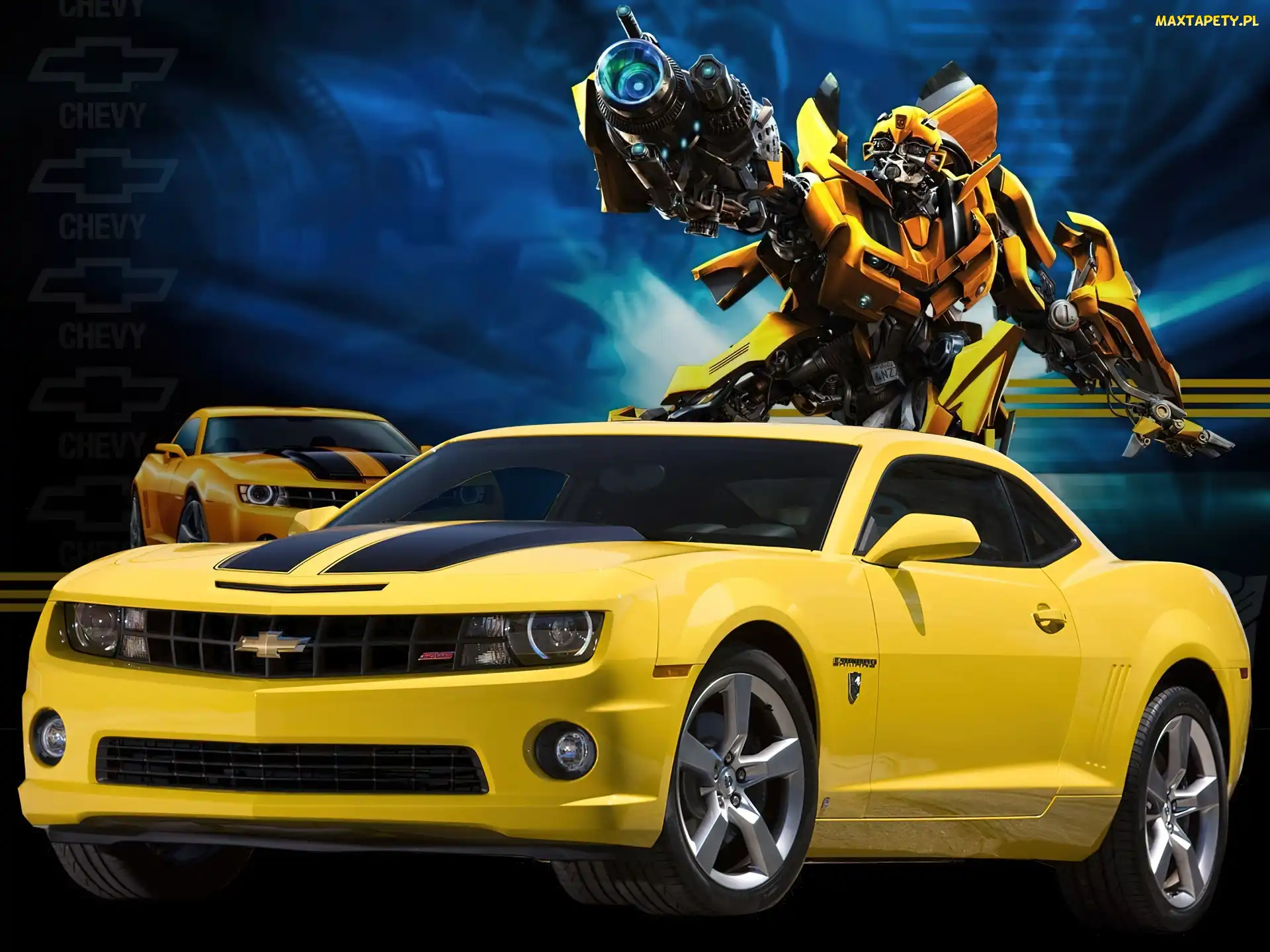 Camaro, Chevrolet, Transformers, Żółty