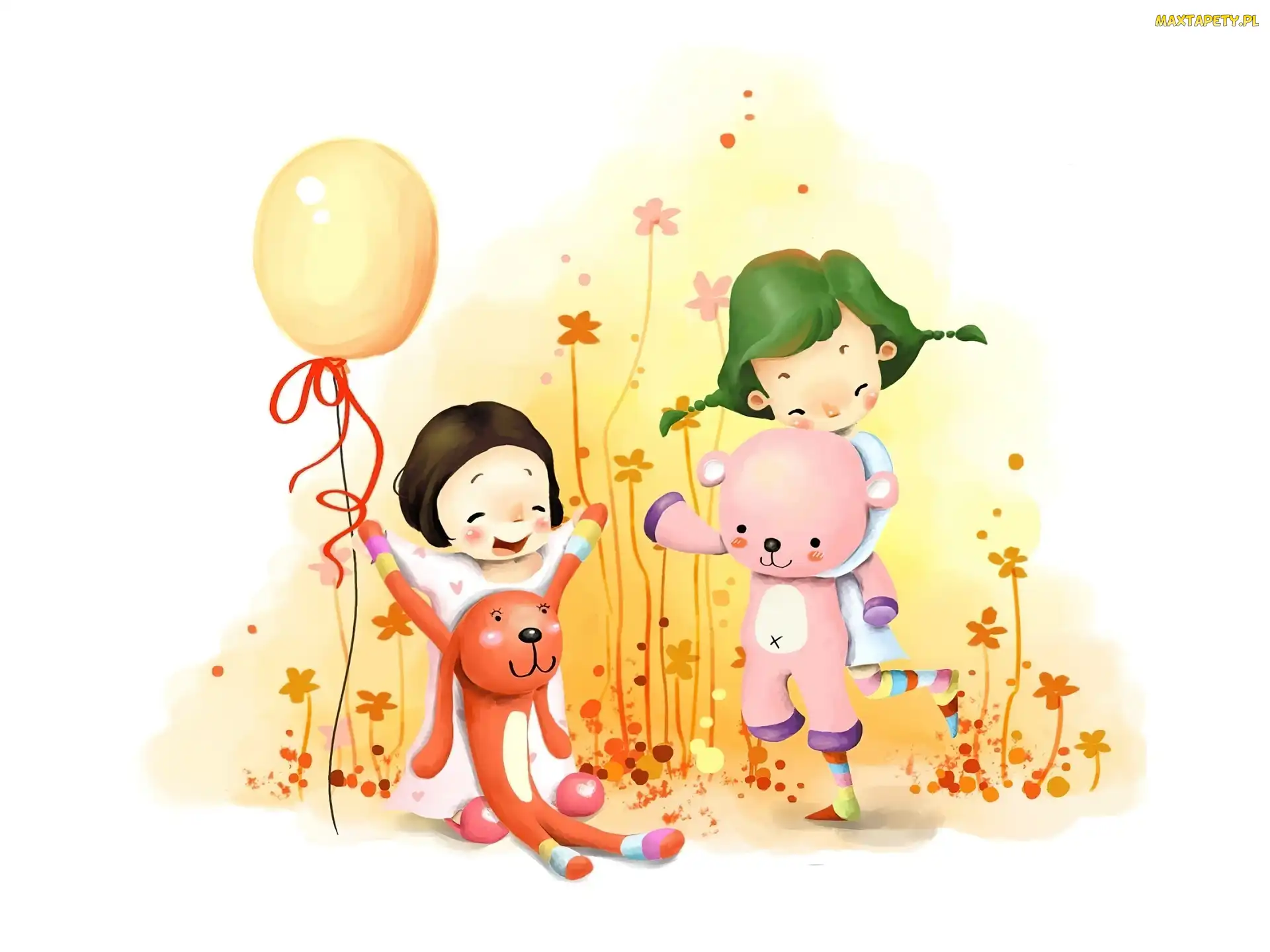 Zabawki, Balon, Dzieci