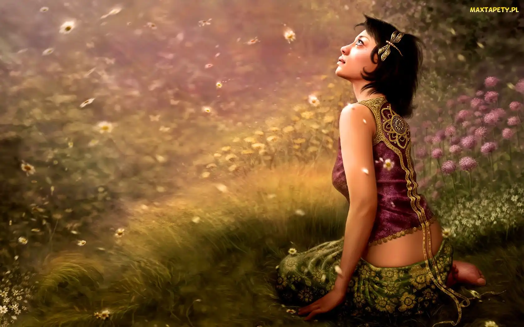 Natura, Fantasy, Kobieta