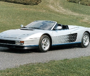 Srebrne, Kabriolet, Ferrari Testarossa