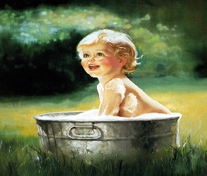 Donald Zolan, Kąpiel w Pianie, Dziewczynka