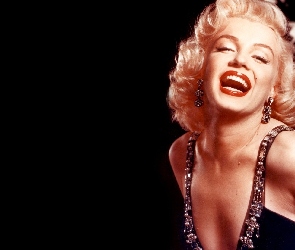 Kobieta, Marilyn Monroe, Sukienka, Blondynka, Makijaż, Aktorka