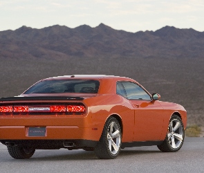 Tył, Lampy, Pomarańczowy, Dodge Challenger
