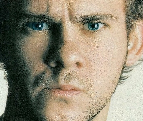niebieskie oczy, twarz, Dominic Monaghan