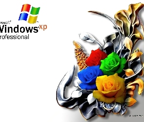 Windows, Róż, Wiązanka, XP