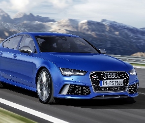 Góry, Droga, Audi, RS7