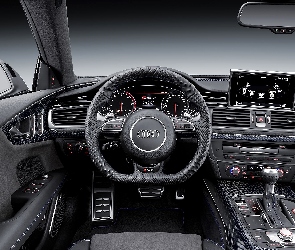 Przód, Wnętrze, Audi, RS7