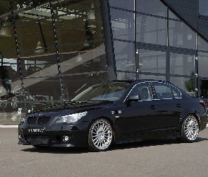 BMW 5, Szkło, Budynek, E60, Czarny