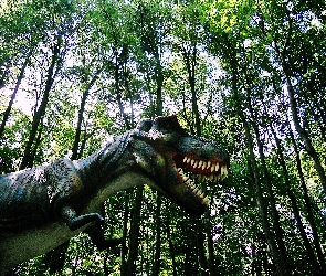 Drzewa, Dinozaur, Las
