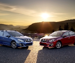 Słońca, Promienie, Subaru, Impreza