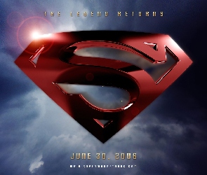 Superman Returns, niebo, znak, logo