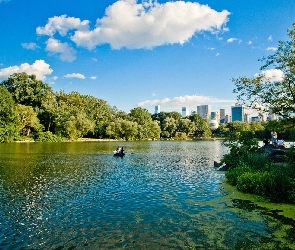 Natura, Wieżowce, Park, Rzeka