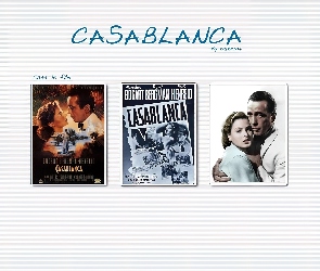 Casablanca, tytuł, filmu, okładki