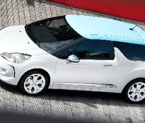 Biały, Drzwi, Citroen DS3