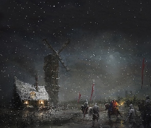 Art, Noc, Stary Młyn, Rycerze