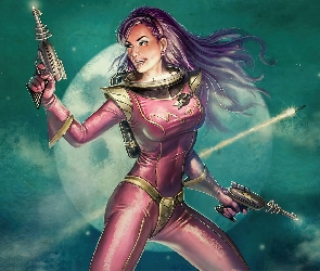 Kobieta, Broń, Kosmos