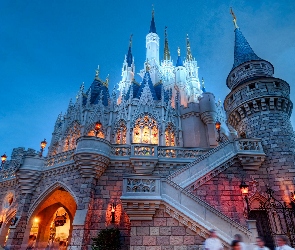 Zamek, Światła, Disneyland