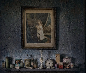 Bibeloty, Obraz, Zaniedbane, Pomieszczenie