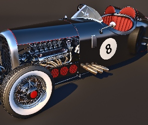 Zabytkowy, Hot Rod, 1929, Austro Daimler Torpedo