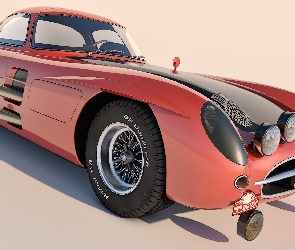Zabytkowy, 1955, Mercedes Benz 300 SLR