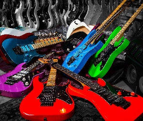 Gitary, Elektryczne, Kolorowe