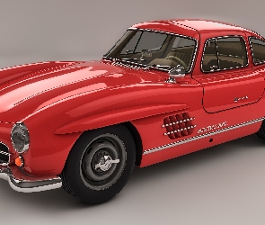 Zabytkowy, 1954-57, Mercedes Benz 300 SL Gullwing W198