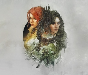 Kobiety, Triss Merigold, Yennefer, Czrodziejki, Wiedżmin 3: Dziki Gon