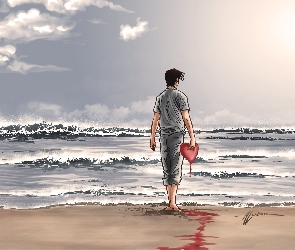 Morze, Serce, Krwawiące, Mężczyzna