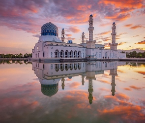 Malezja, Zachód Słońca, Meczet, Kota Kinabalu