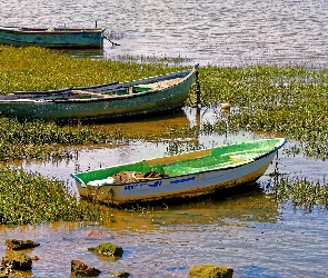 Rzeka, Brzeg, Łódki