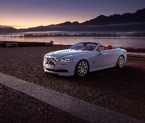 Rzeka, Zachód słońca, Rolls-Royce Dawn Spofec, 2016