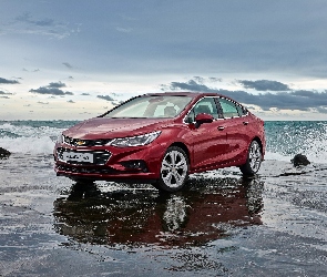 Chevrolet Cruze, 2017, Czerwony