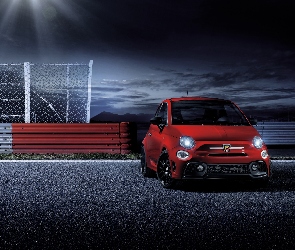 2017, Abarth 595 Pista, Czerwony, Sportowy