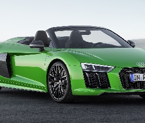 Audi R8 Spyder V10 Plus, 2017, Zielone