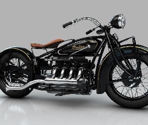1932r, Indian Four, Zabytkowy, Motocykl