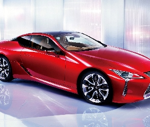 Lexus LC 500, 2017, Czerwony