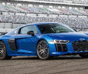 Audi R8 V10 Plus Coupé 5.2 FSI S Tronic Quattro, 2016, Niebieskie